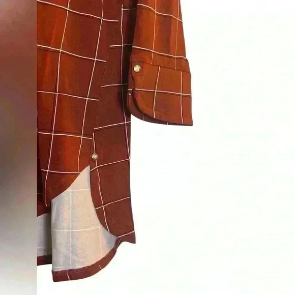 Liz Claiborne Terracotta‎ Lightweight Long Sleeved Fall Top Size Medium - Picture 2 of 8